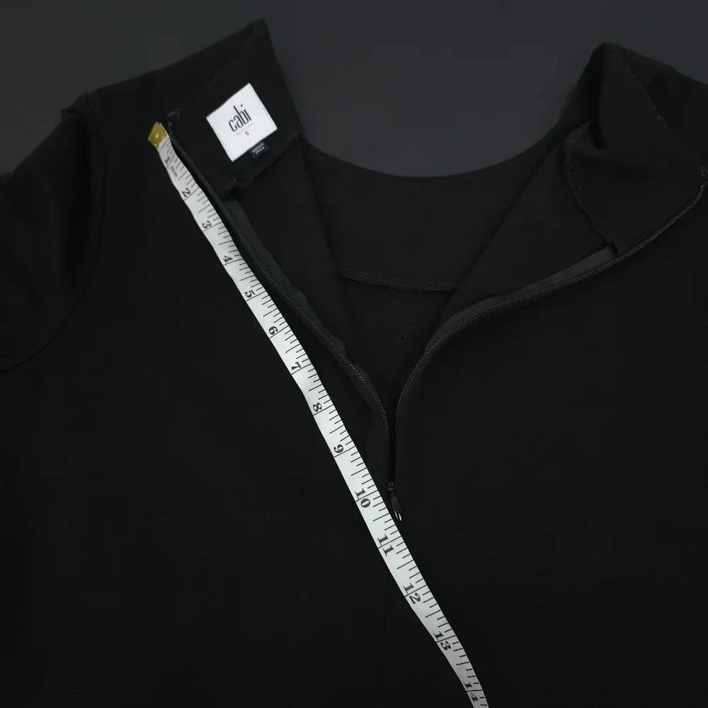 Cabi style 3232 Osaka utility top 3/4 sleeve blouse black - Picture 7 of 11